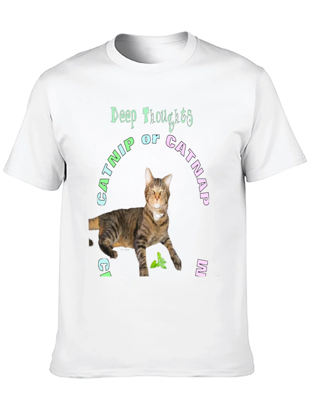 Deep Thoughts Catnip or Catnap T-Shirt product image 9