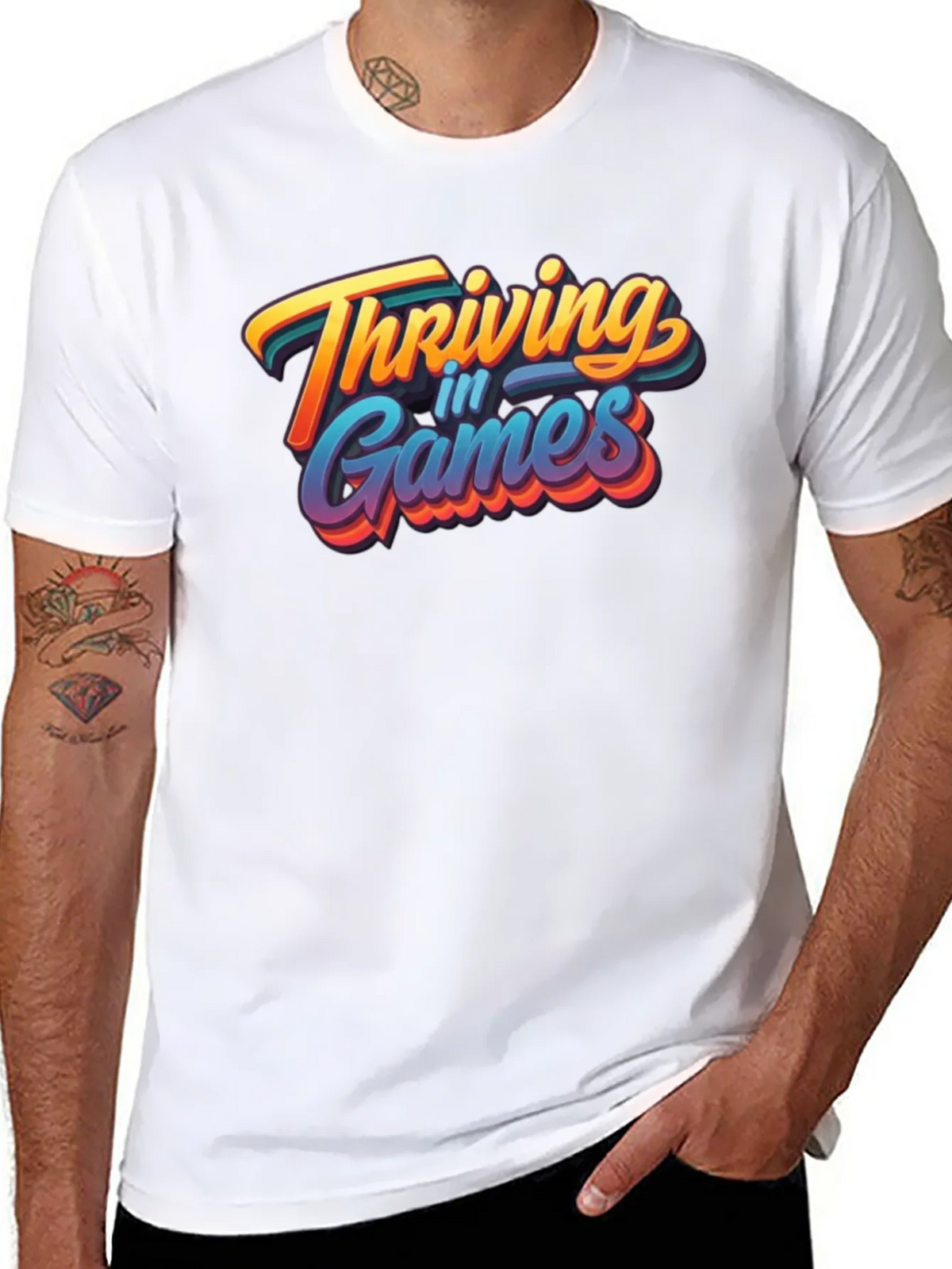 Thriving in Games Graphic Tee - Black product image 5