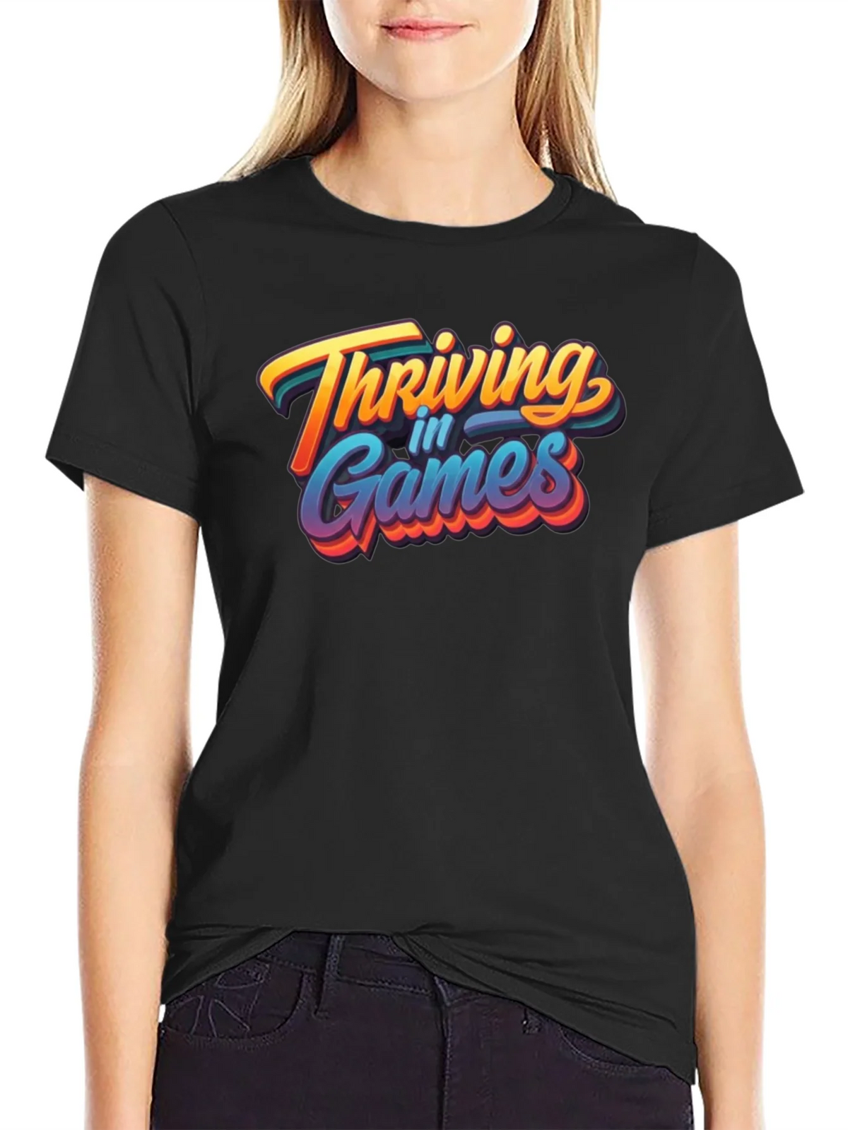 Thriving in Games Graphic Tee - Black product image 1