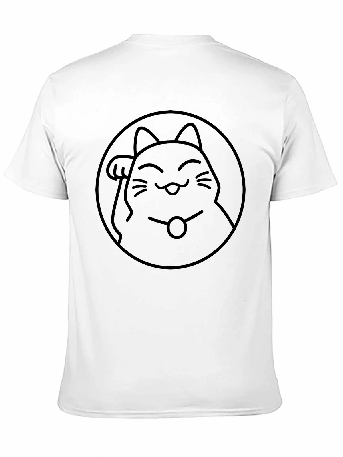 Lucky Cat Graphic T-Shirt - Black product image 9