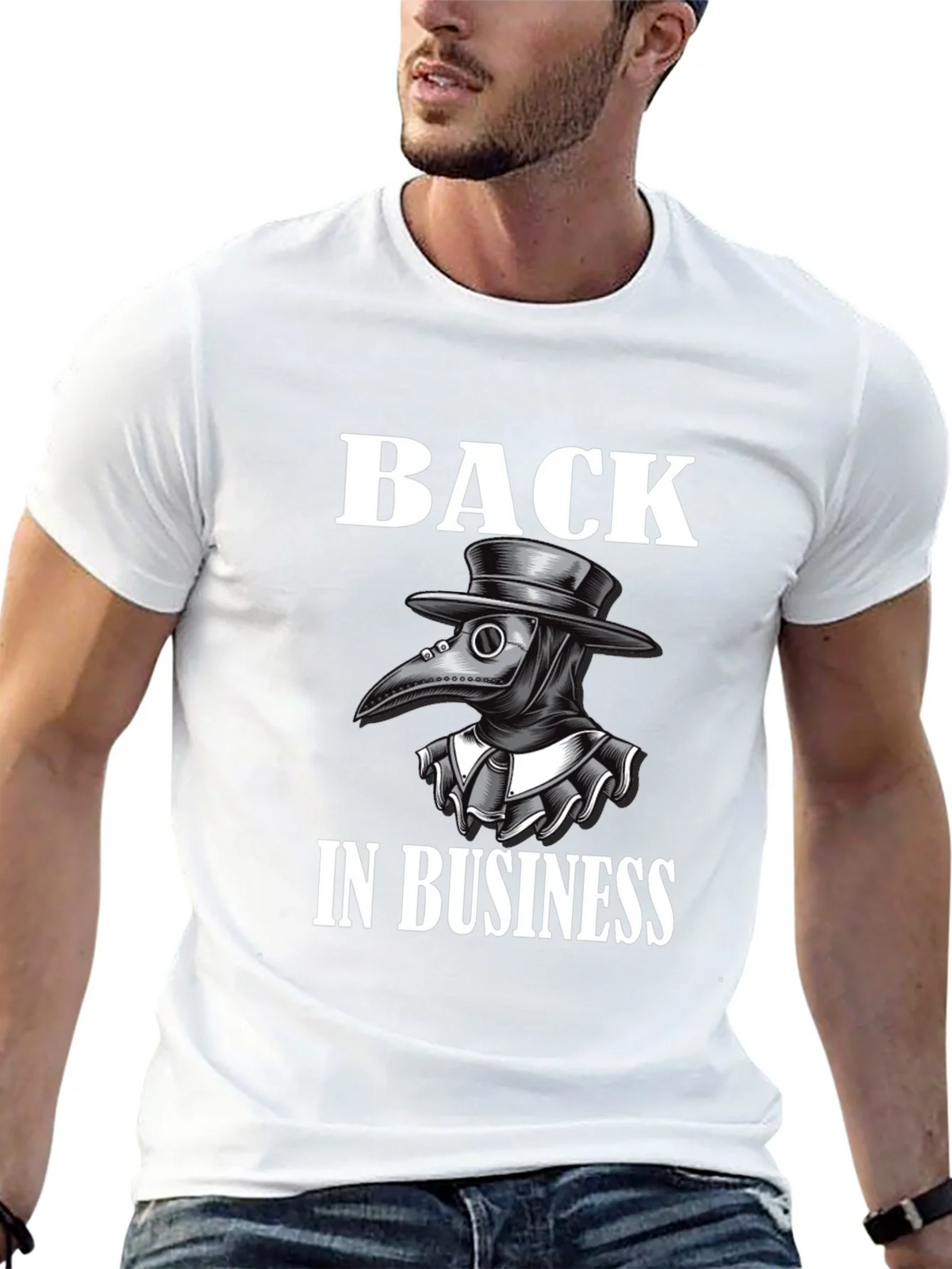 Plague Doctor Back in Business T-Shirt product image 12
