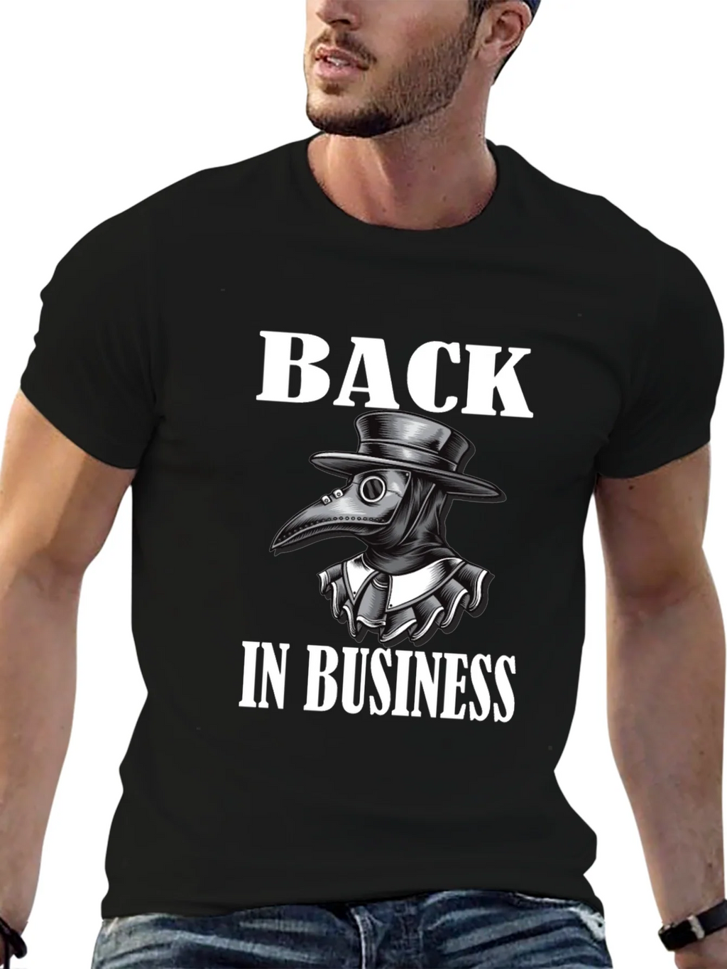 Plague Doctor Back in Business T-Shirt product image 6