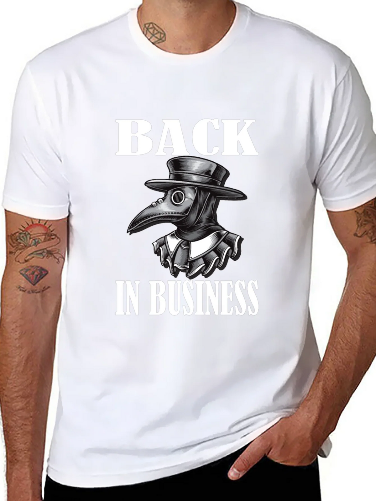 Plague Doctor Back in Business T-Shirt product image 7