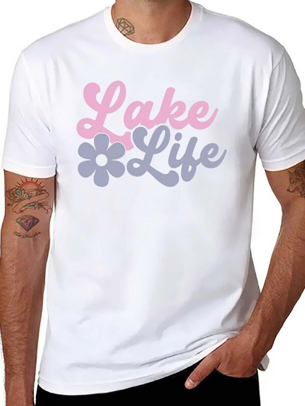Lake Life Black Graphic Tee product image 7