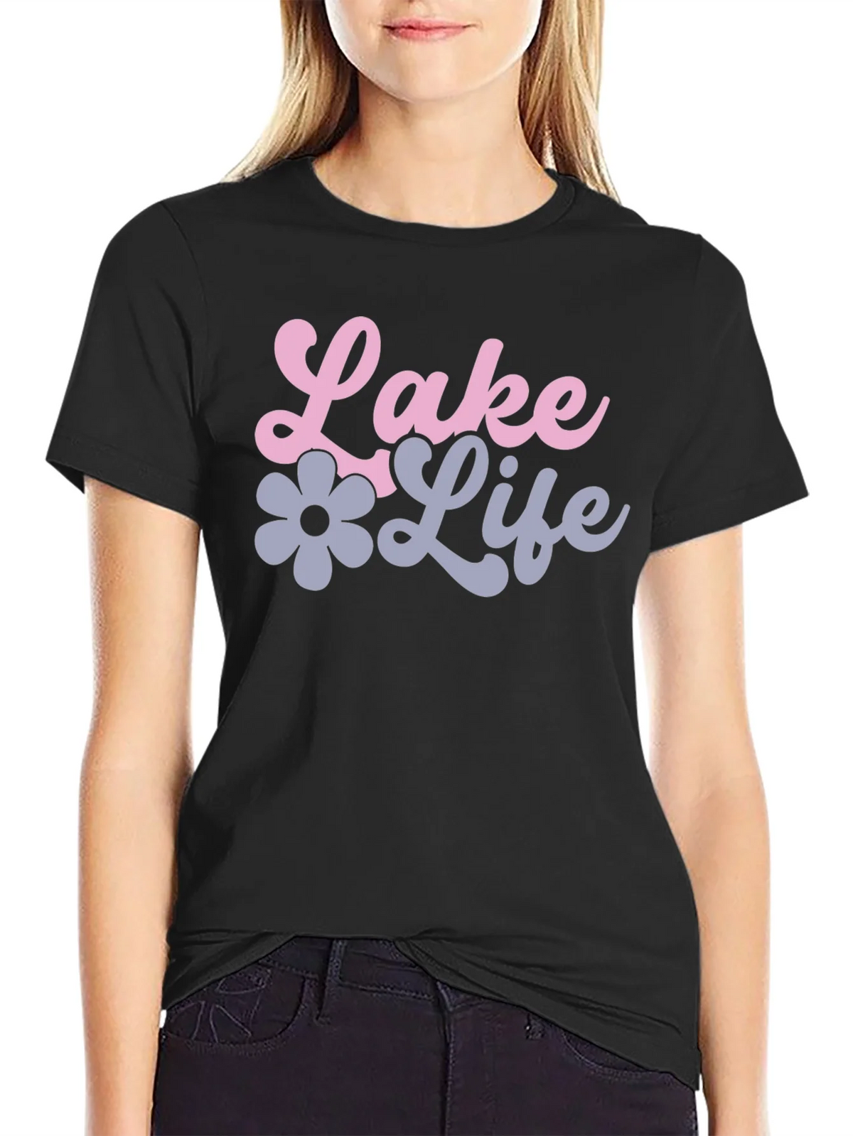 Lake Life Black Graphic Tee product image 2