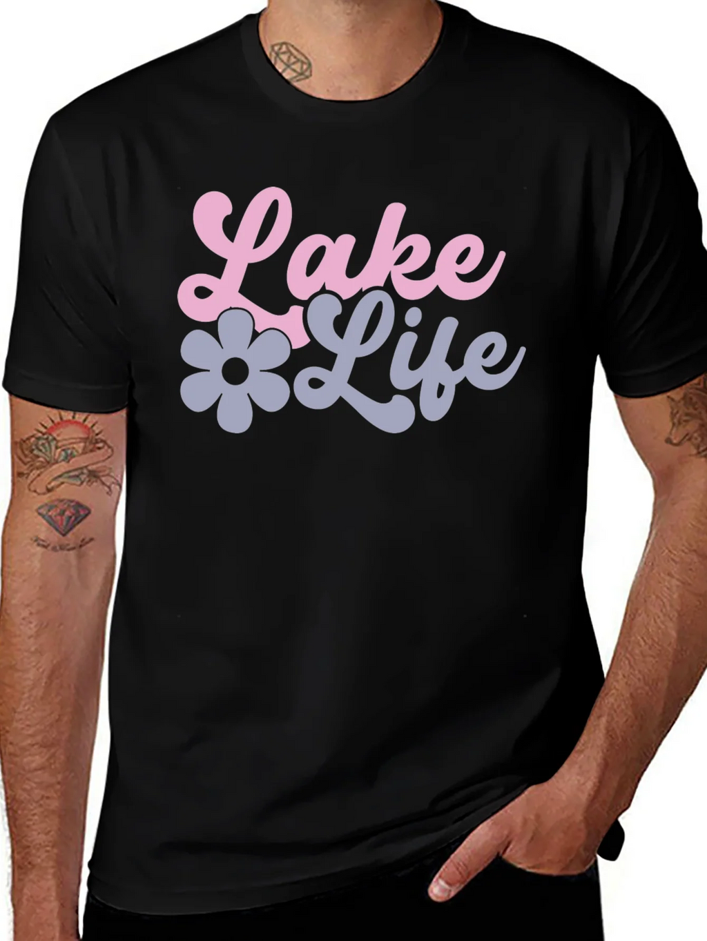 Lake Life Black Graphic Tee product image 1
