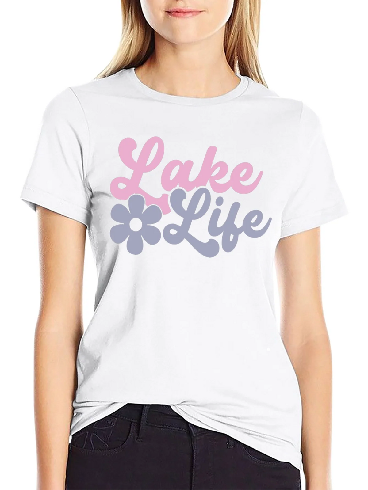 Lake Life Black Graphic Tee product image 8