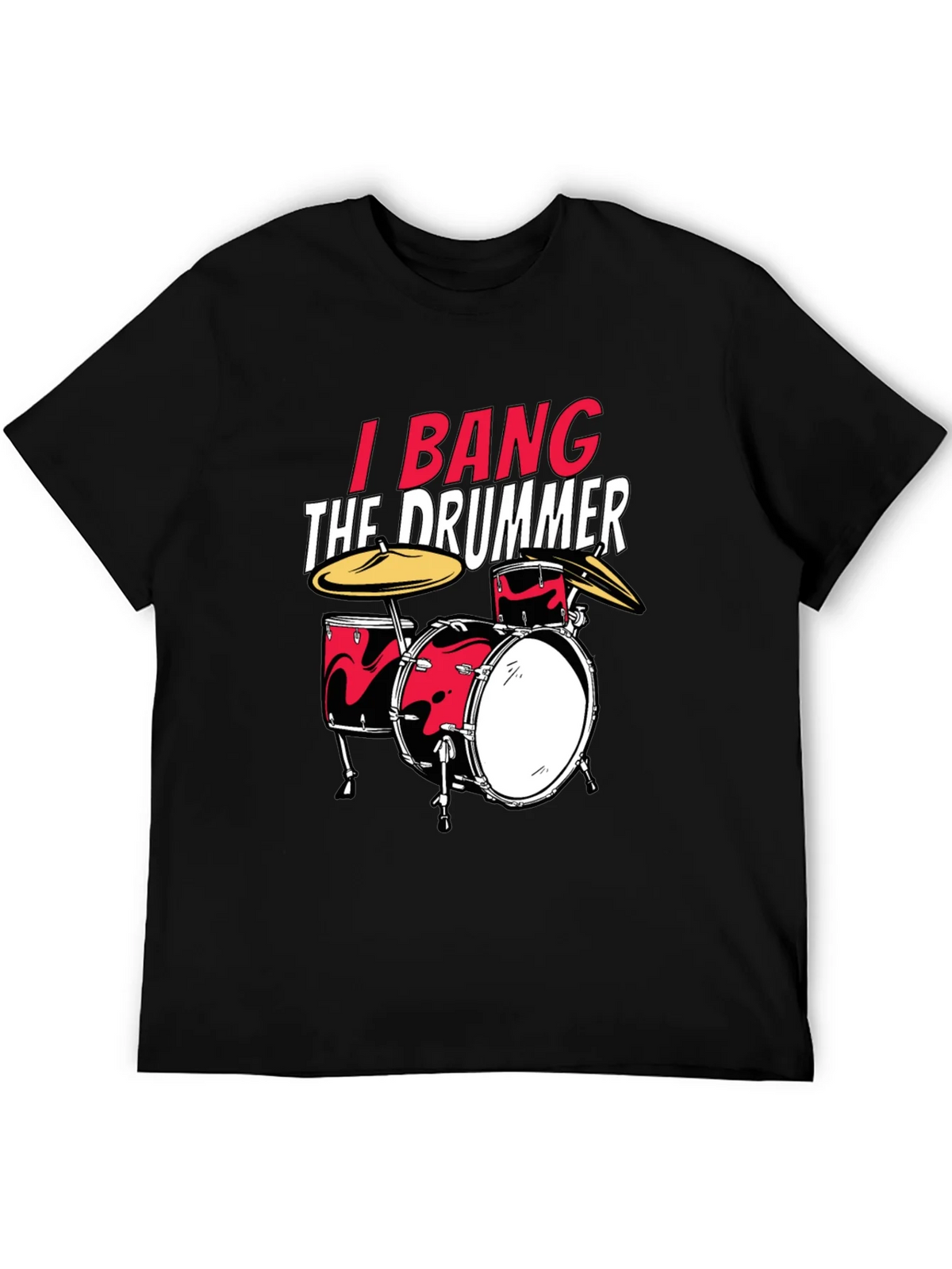 I Bang The Drummer Black T-Shirt product image 5