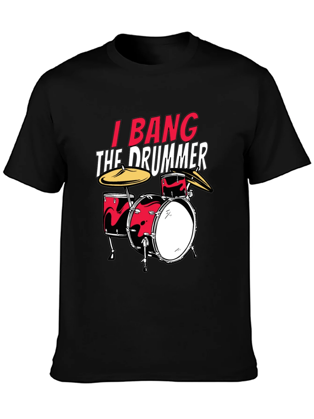 I Bang The Drummer Black T-Shirt product image 3
