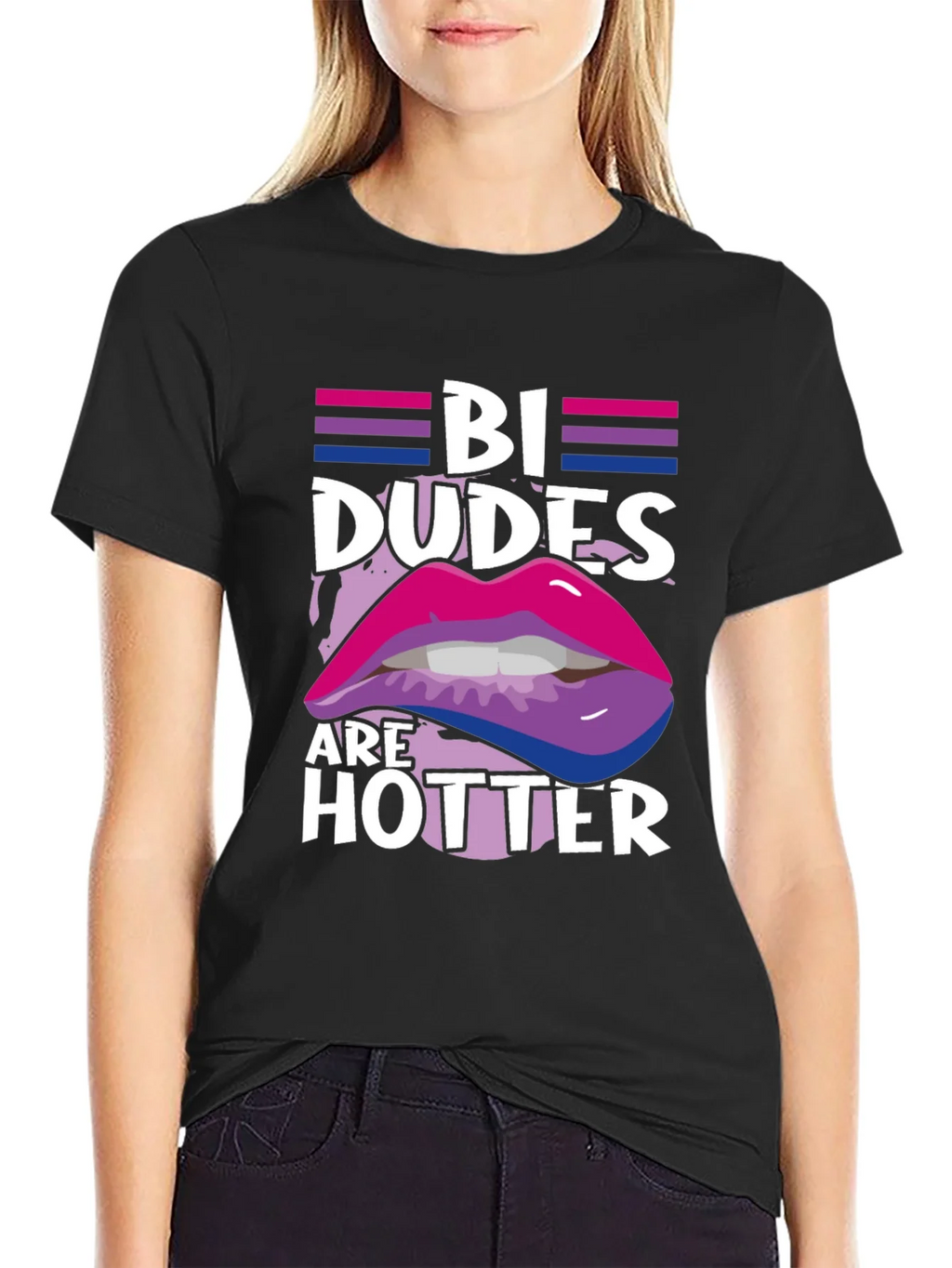 Bi Dudes are Hotter Graphic Tee product image 2