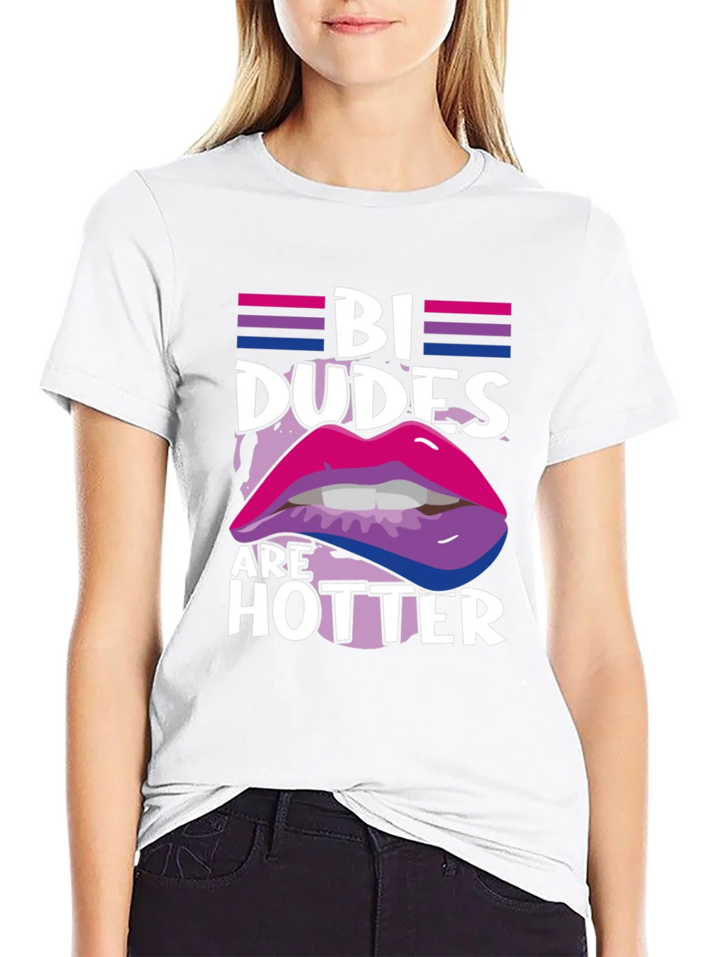 Bi Dudes are Hotter Graphic Tee product image 8