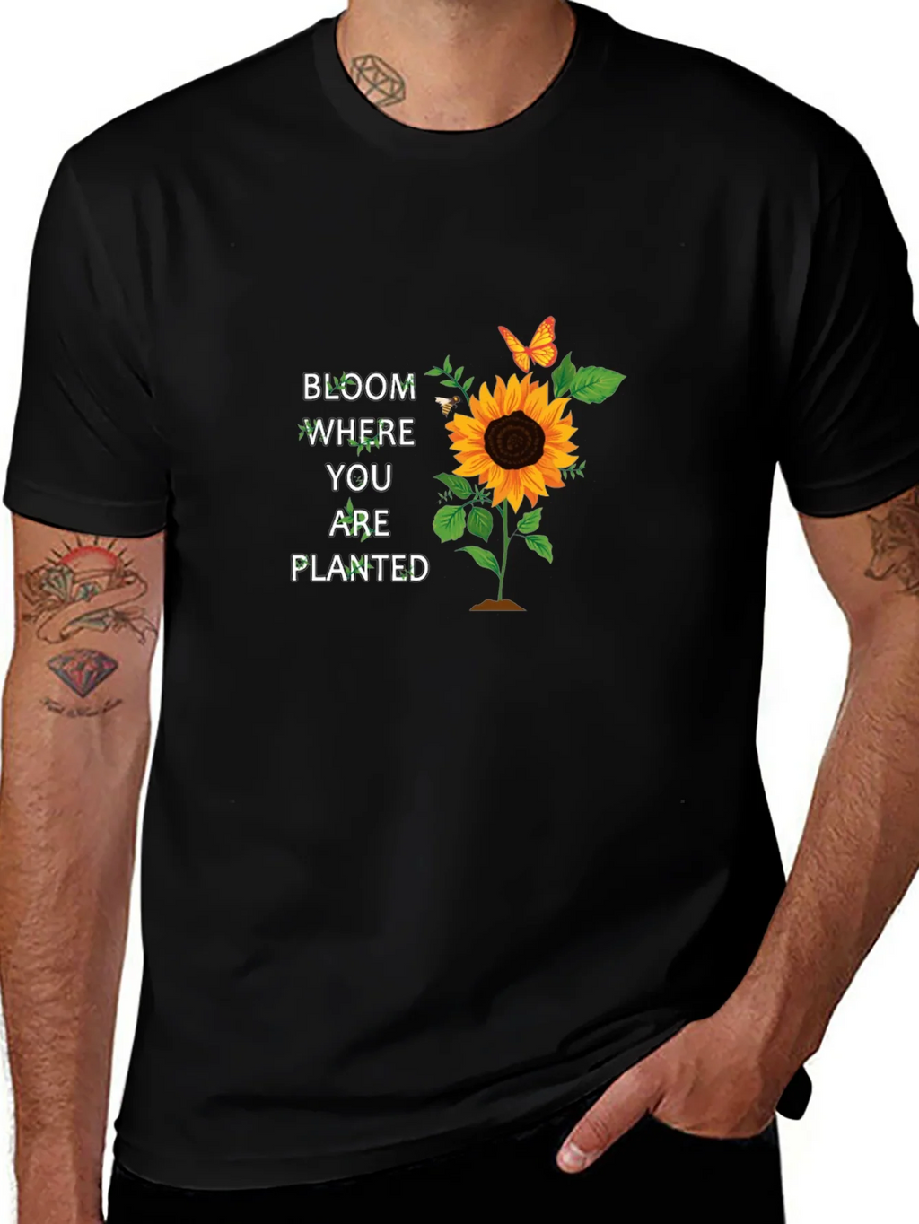 Bloom Where You Are Planted Sunflower T-Shirt product image 1