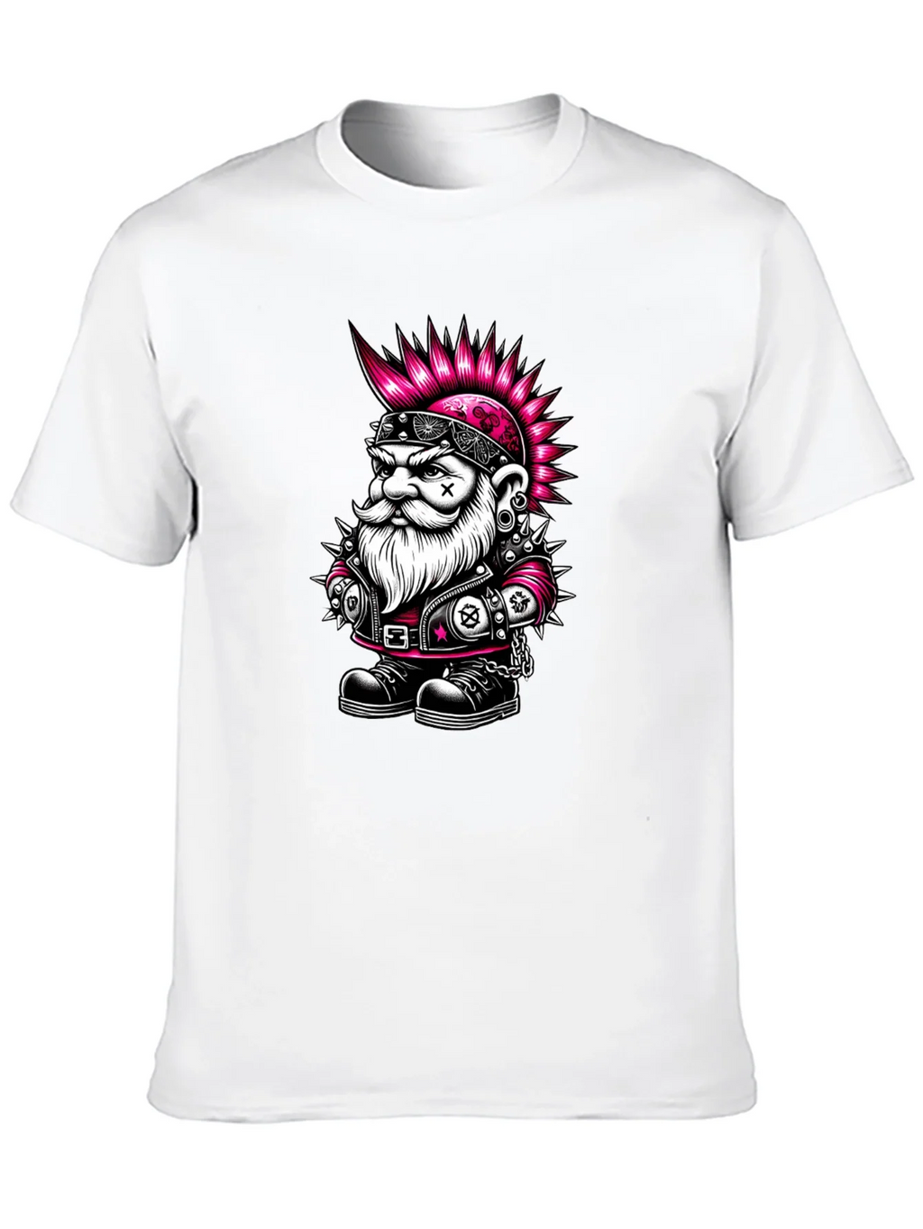 Punk Rock Gnome Graphic T-Shirt - Black product image 9