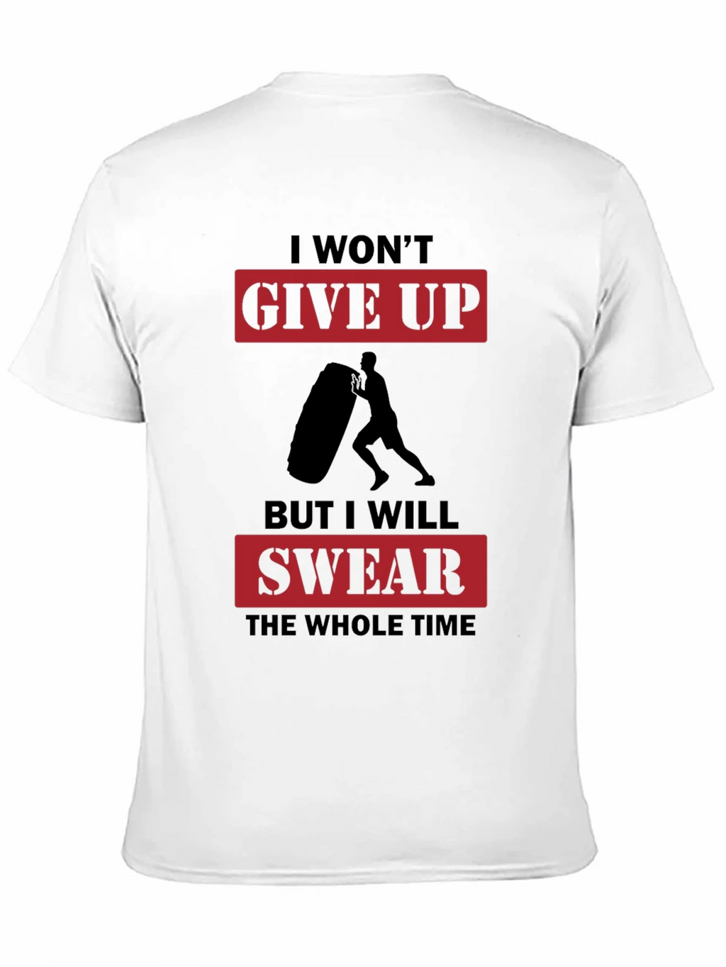 I Wont Give Up Mens Black Graphic T-Shirt product image 7