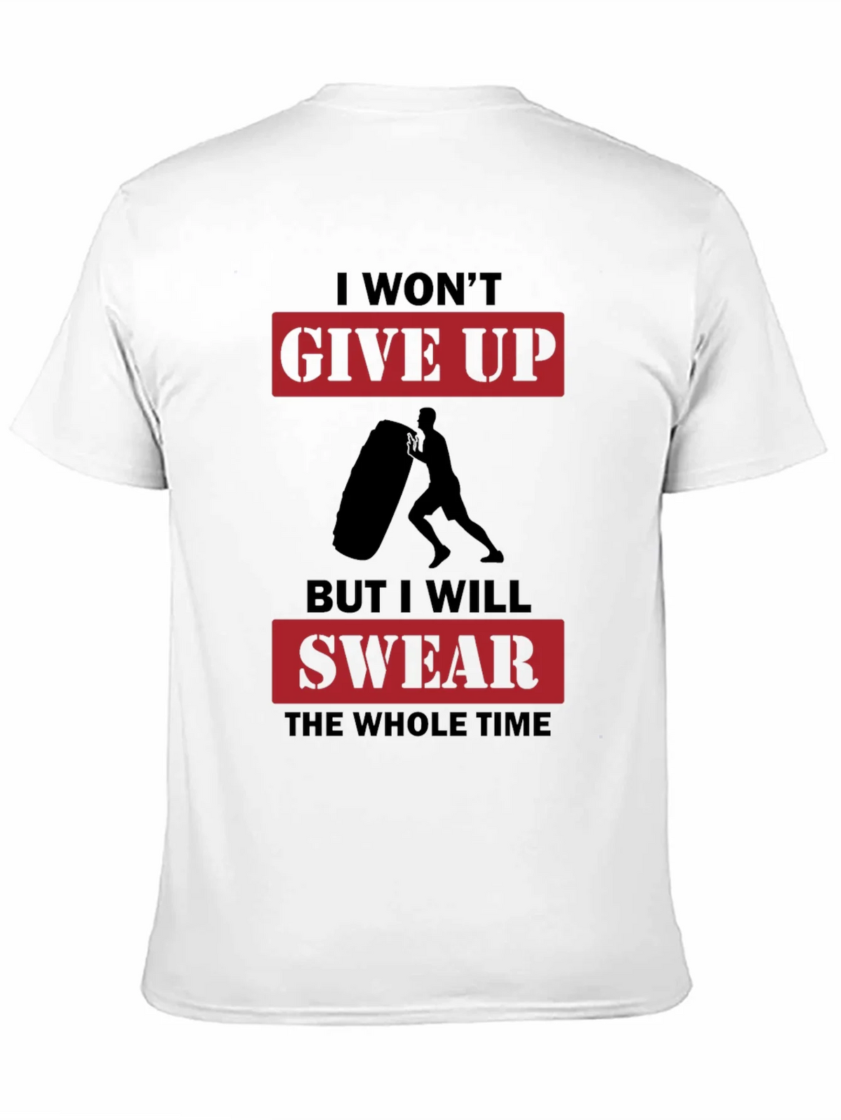 I Wont Give Up Mens Black Graphic T-Shirt product image 7