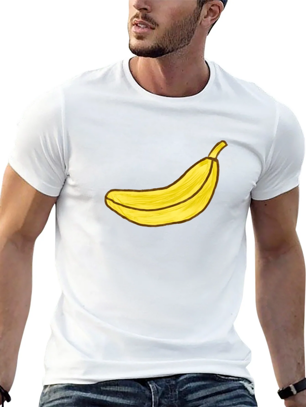 Banana Graphic Black T-Shirt - Funky Fruit Tee product image 11