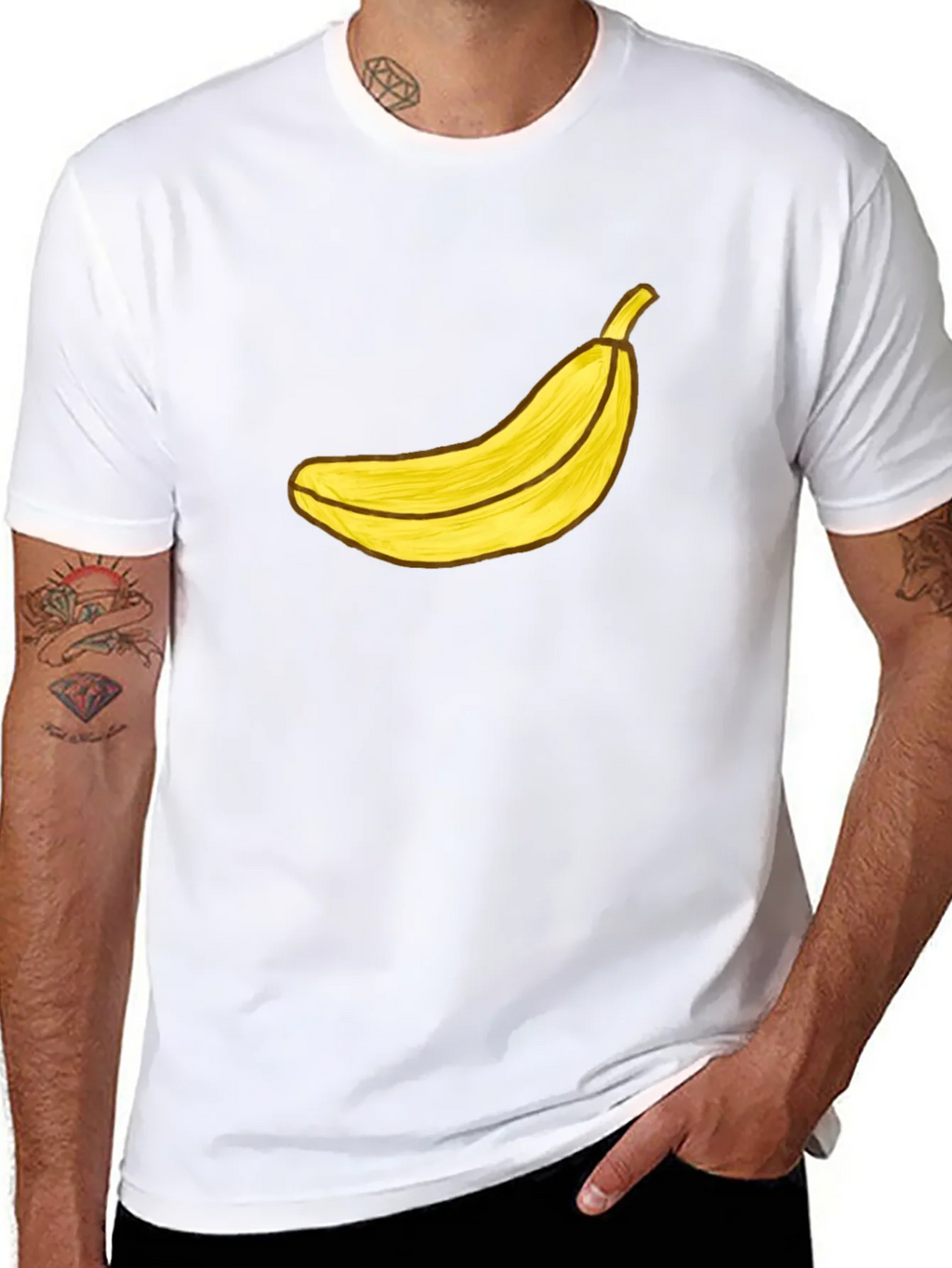 Banana Graphic Black T-Shirt - Funky Fruit Tee product image 6