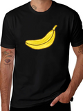 Banana Graphic Black T-Shirt - Funky Fruit Tee product image 1