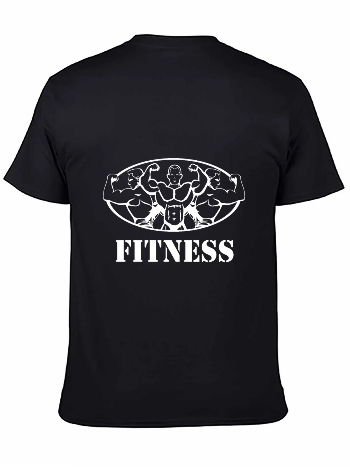 Fitness Graphic Tee - Black Gym Shirt product image 3
