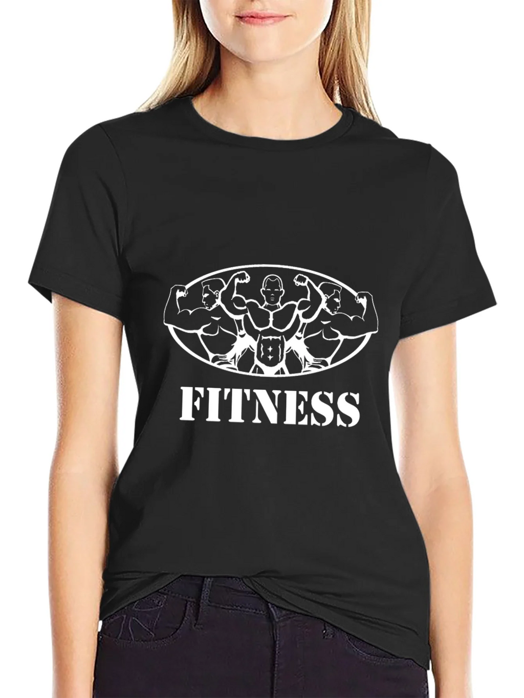 Fitness Graphic Tee - Black Gym Shirt product image 1