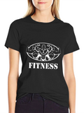 Fitness Graphic Tee - Black Gym Shirt product image 1
