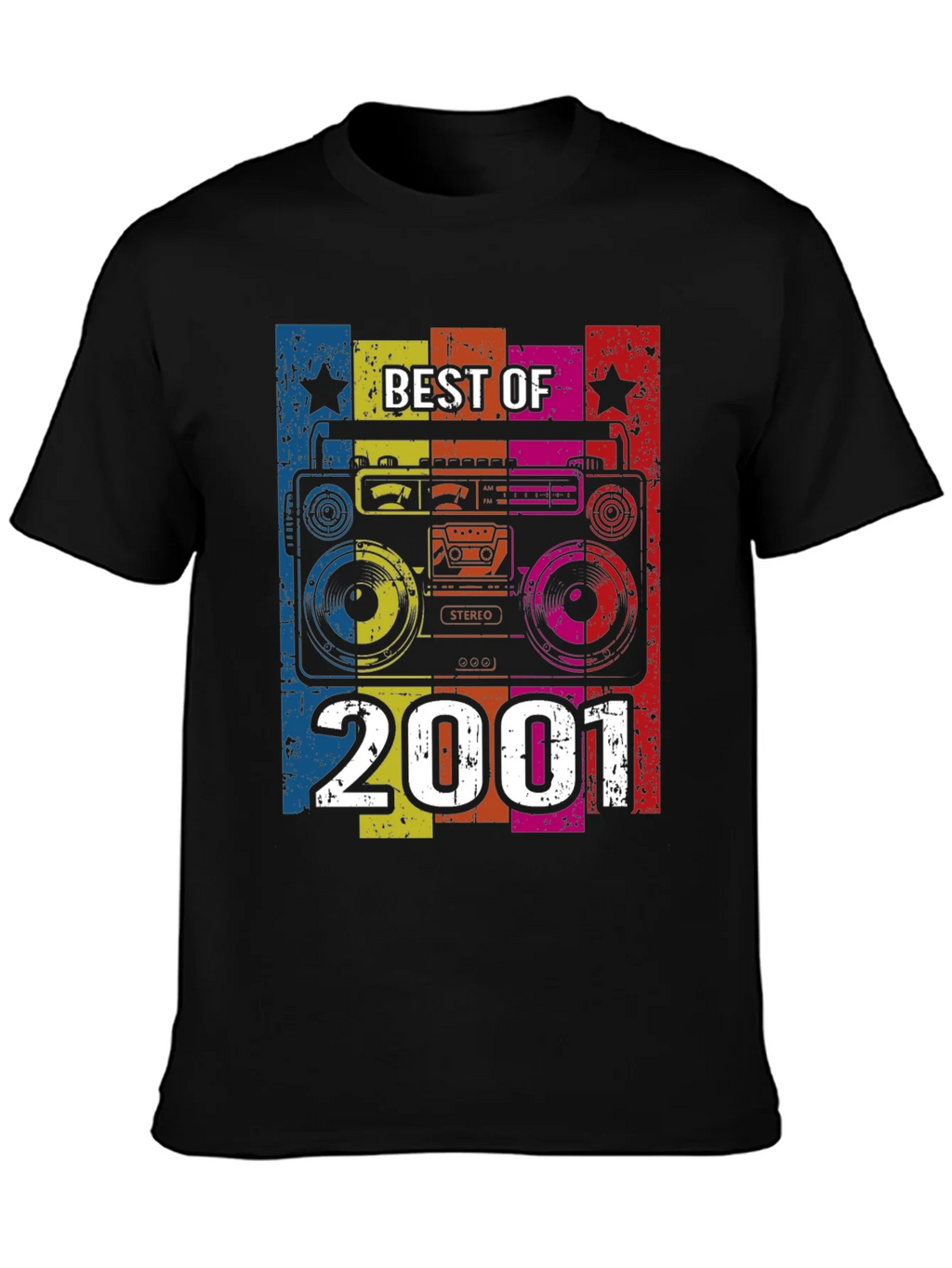 Best of 2001 Retro Boombox Graphic T-Shirt product image 3