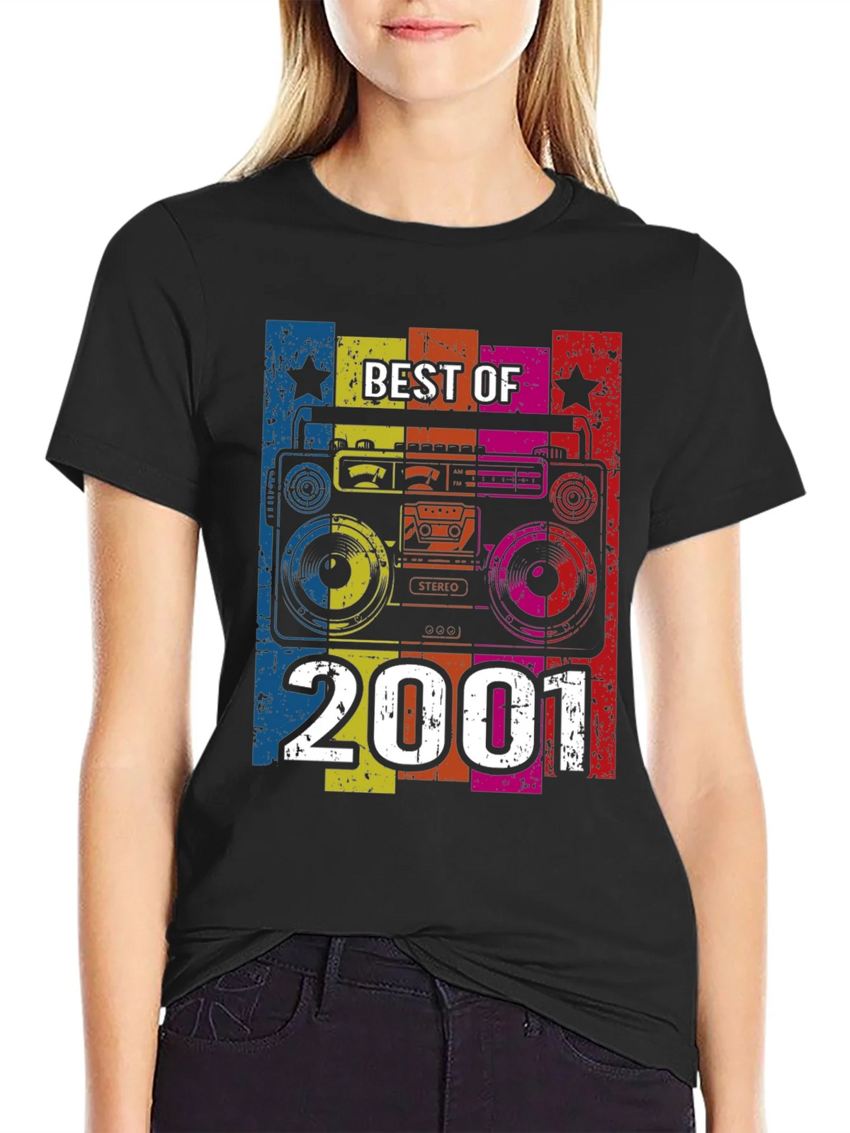Best of 2001 Retro Boombox Graphic T-Shirt product image 2