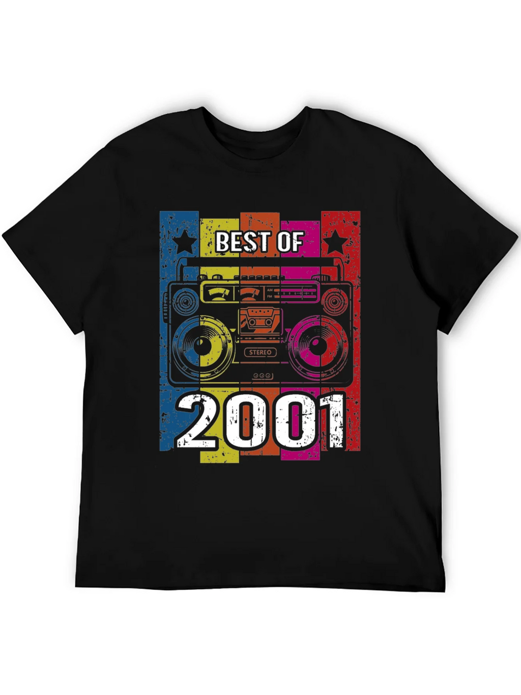Best of 2001 Retro Boombox Graphic T-Shirt product image 5