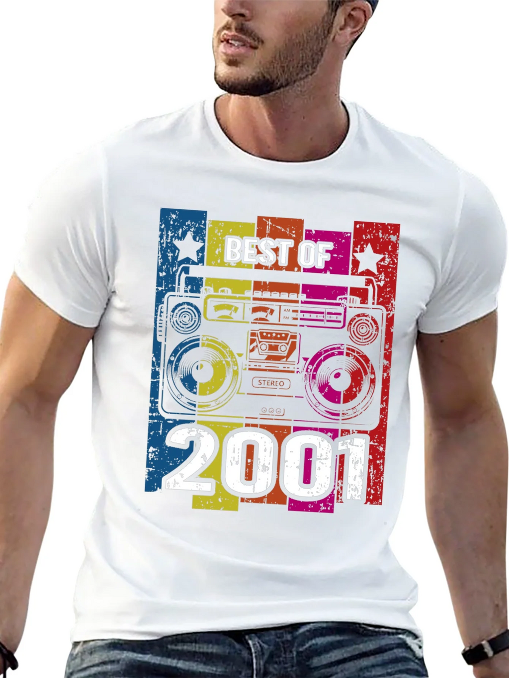 Best of 2001 Retro Boombox Graphic T-Shirt product image 12