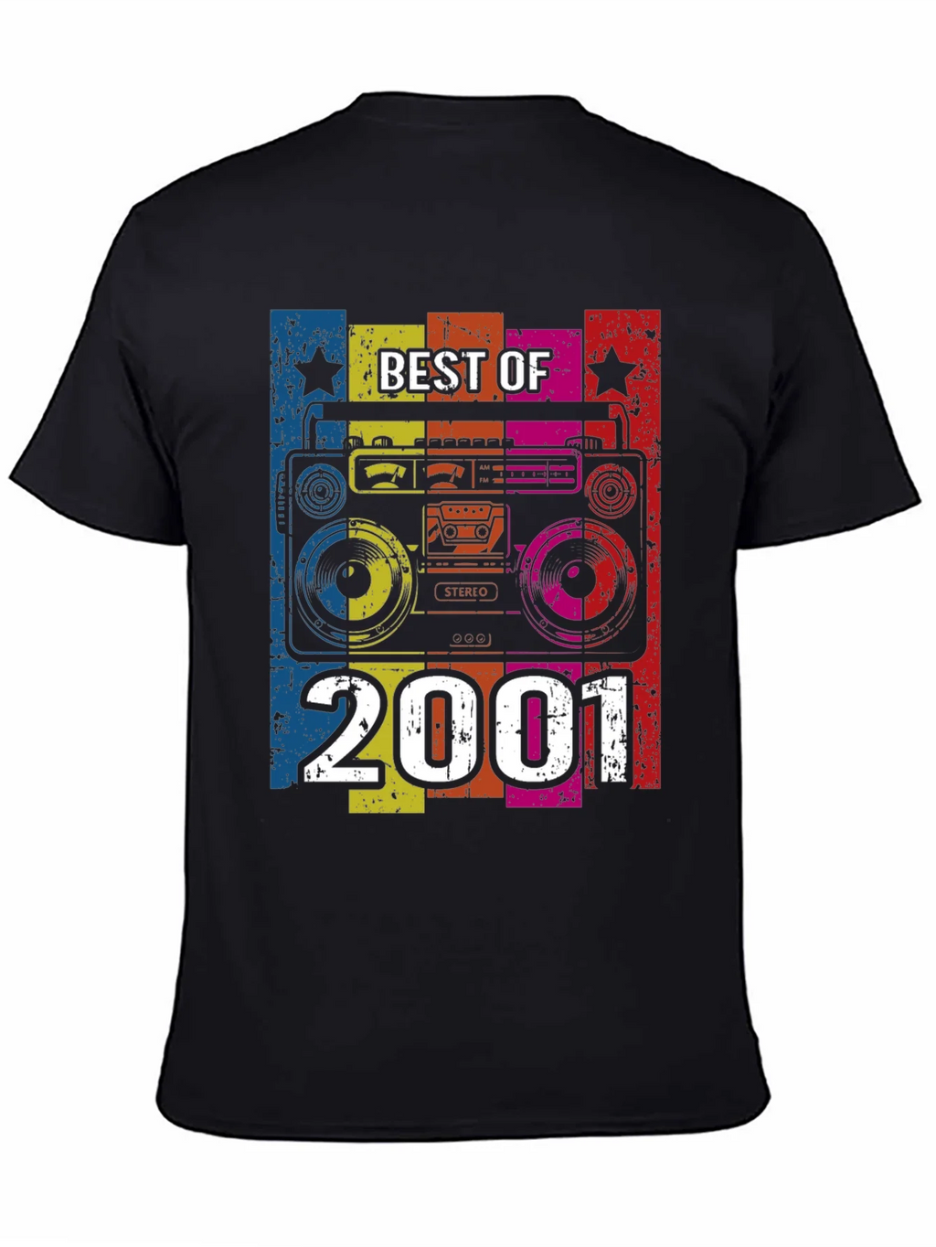 Best of 2001 Retro Boombox Graphic T-Shirt product image 4