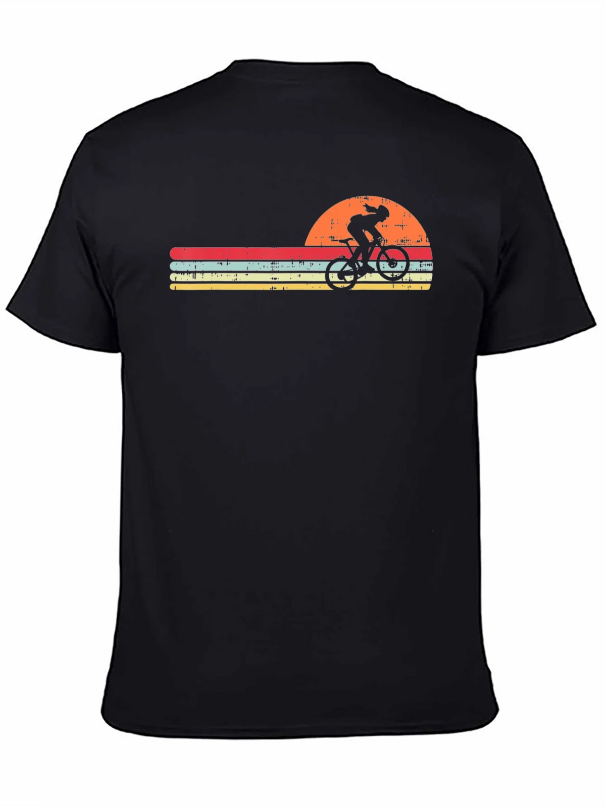 Retro Cyclist T-Shirt - Sunset Design product image 4