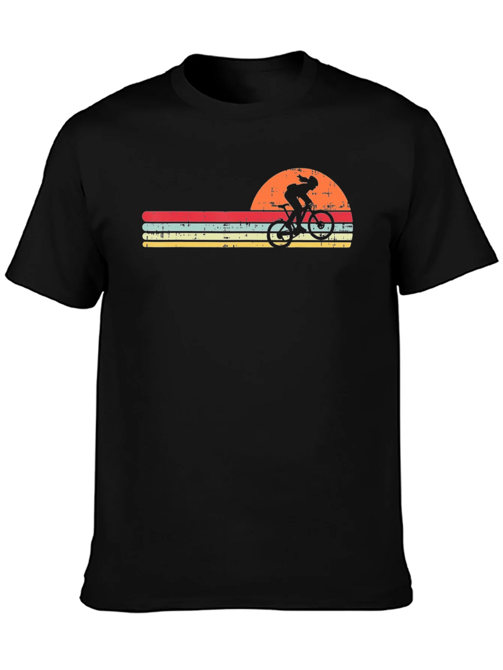 Retro Cyclist T-Shirt - Sunset Design product image 3