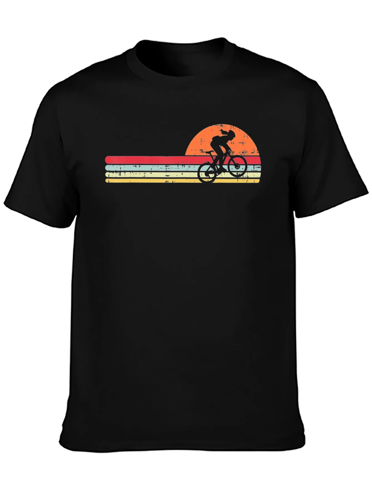 Retro Cyclist T-Shirt - Sunset Design product image 3