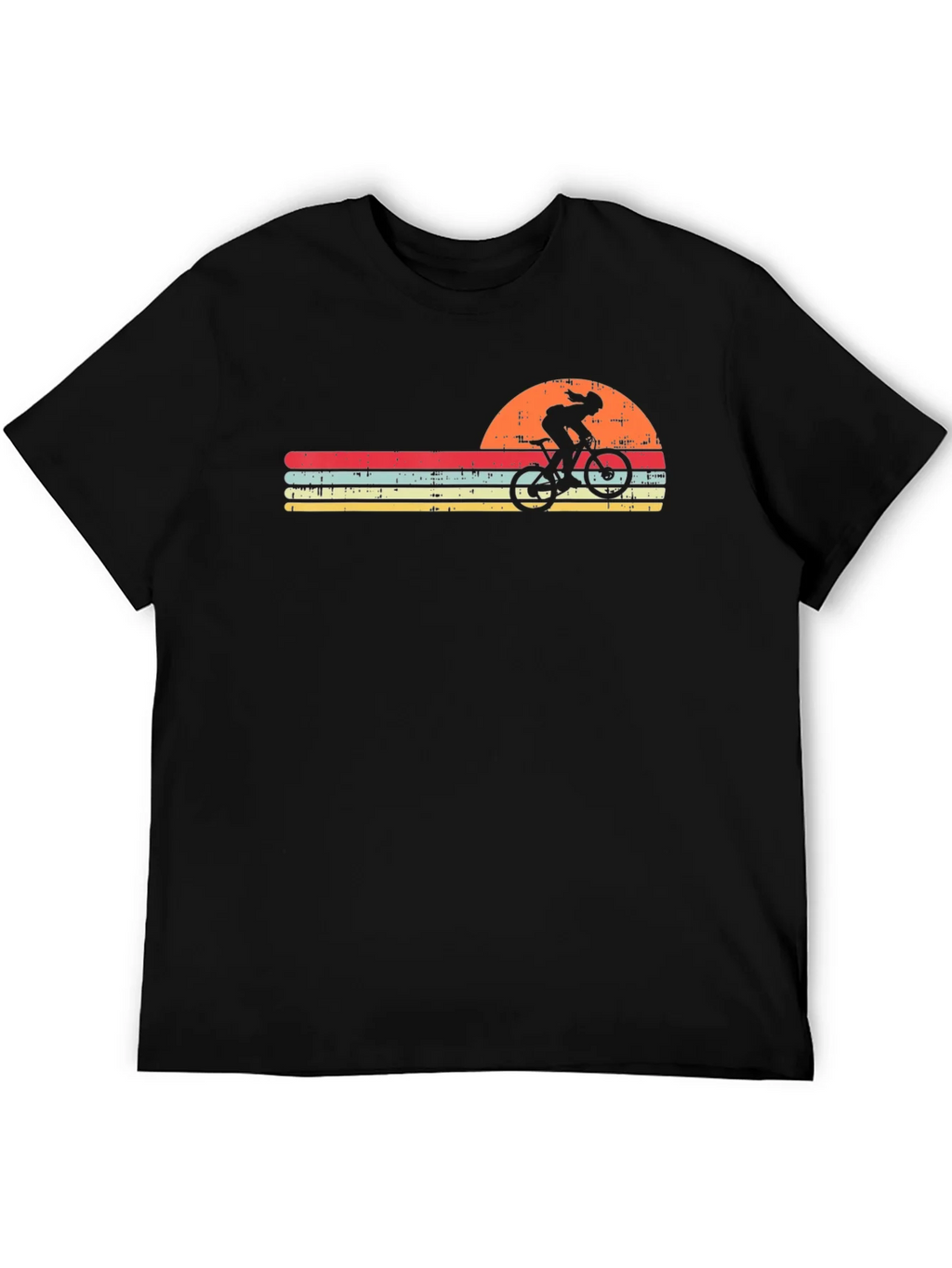 Retro Cyclist T-Shirt - Sunset Design product image 5