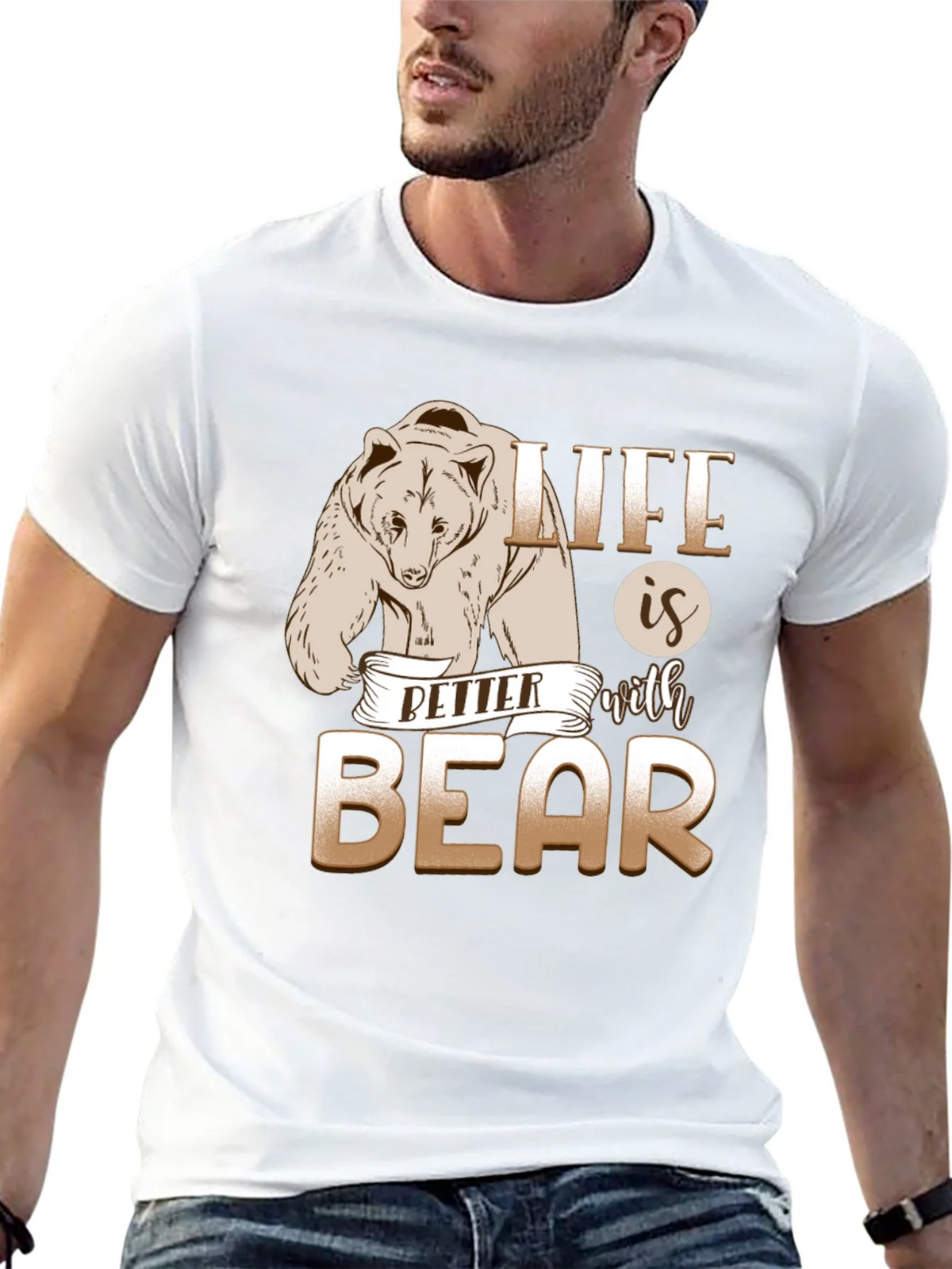 Life is Better With Bear Graphic T-Shirt product image 12