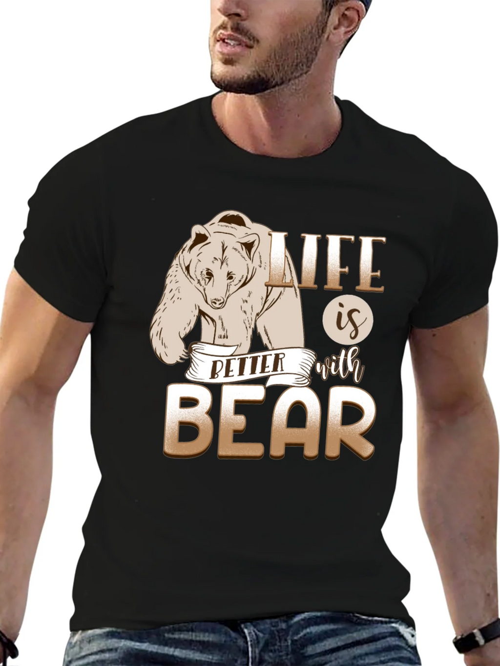 Life is Better With Bear Graphic T-Shirt product image 6
