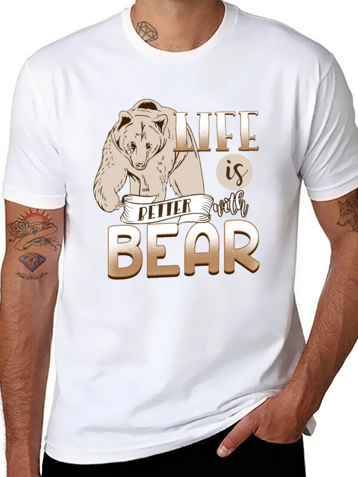 Life is Better With Bear Graphic T-Shirt product image 7