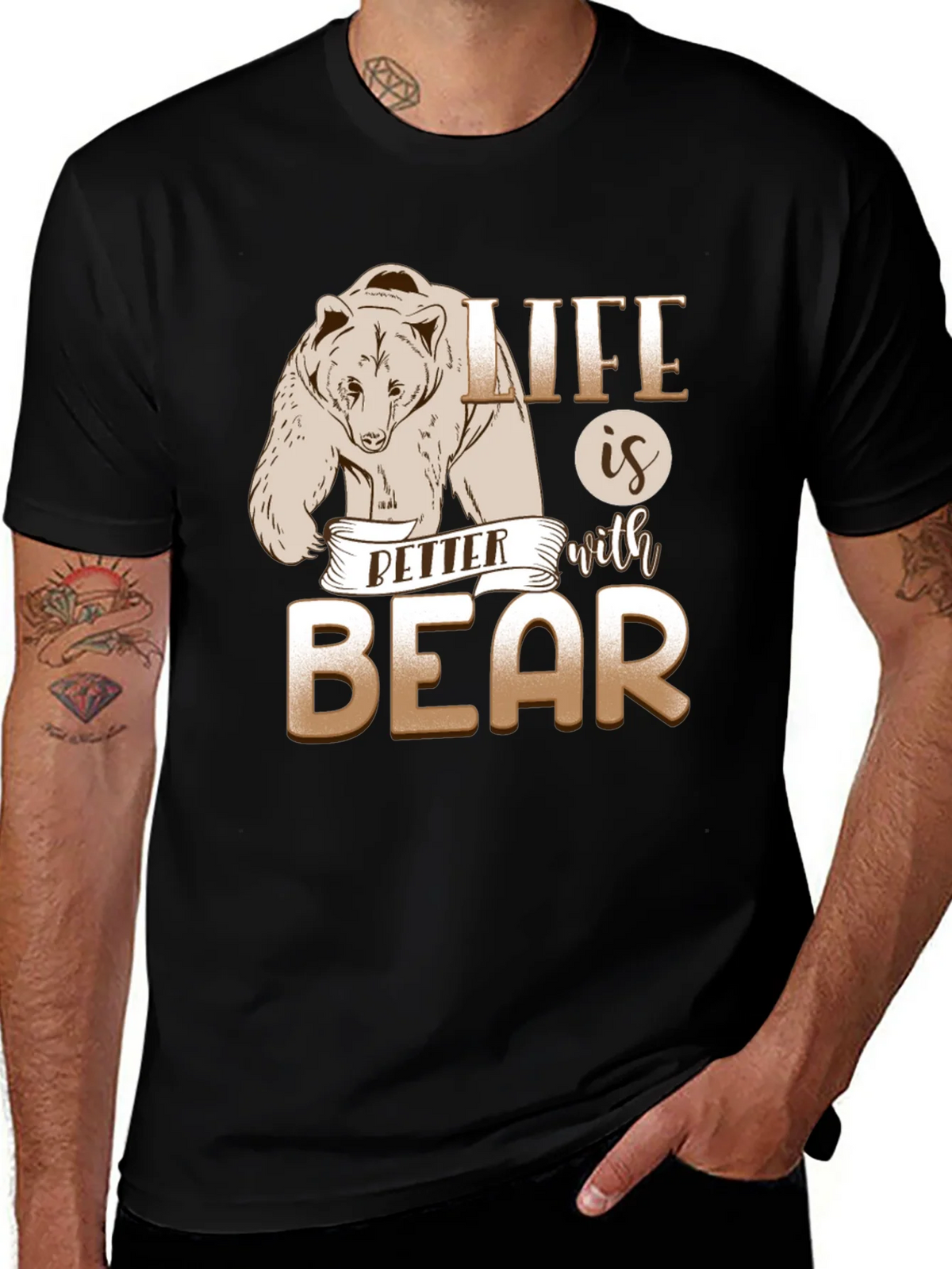 Life is Better With Bear Graphic T-Shirt product image 1