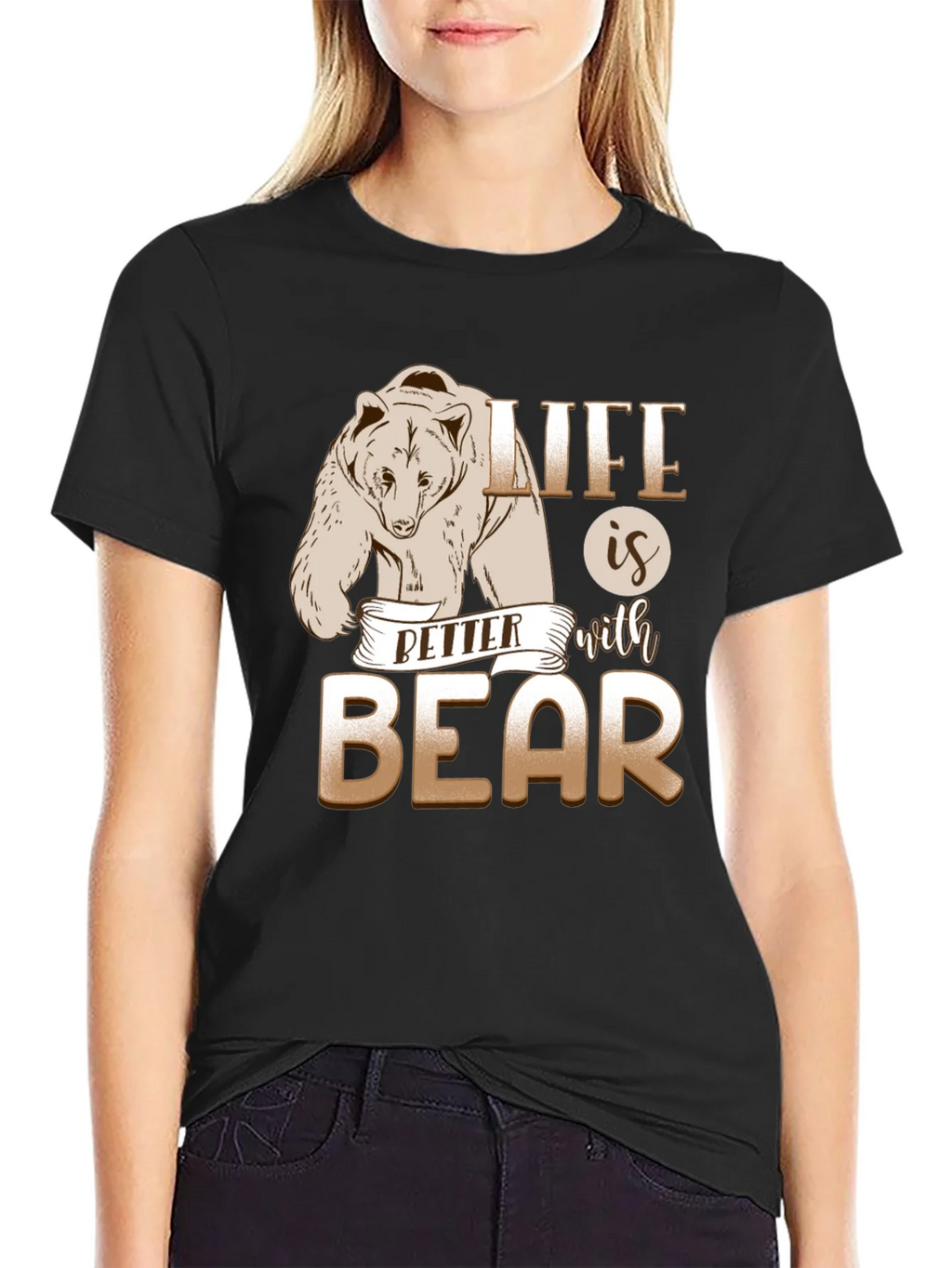 Life is Better With Bear Graphic T-Shirt product image 2