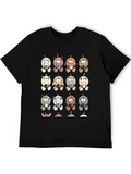 Cartoon Dogs Graphic Print T-Shirt product image 1