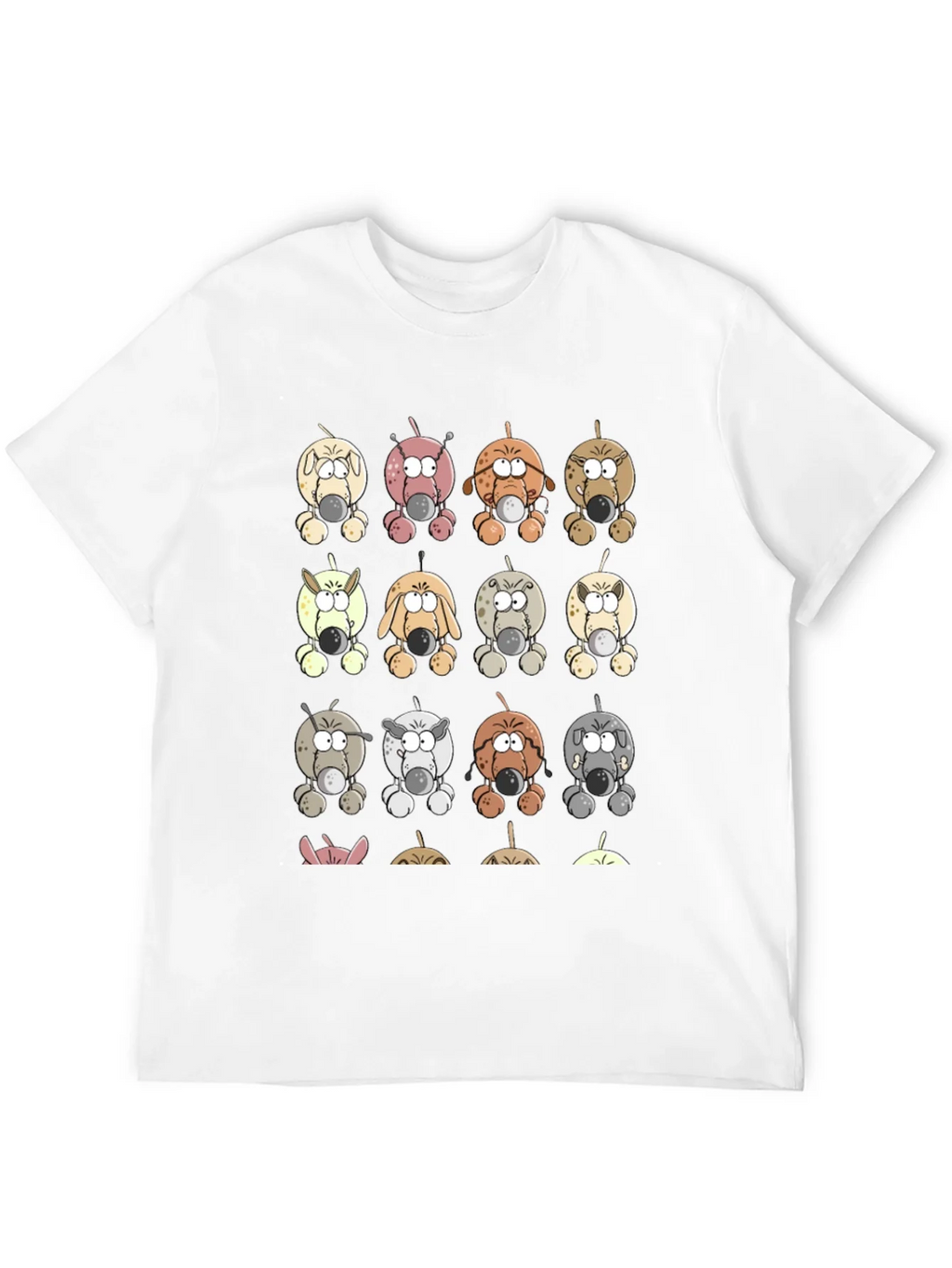 Cartoon Dogs Graphic Print T-Shirt product image 6