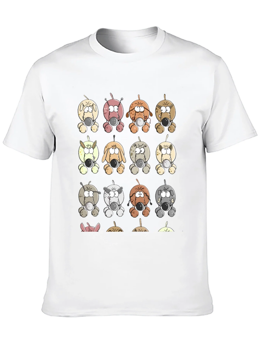 Cartoon Dogs Graphic Print T-Shirt product image 4