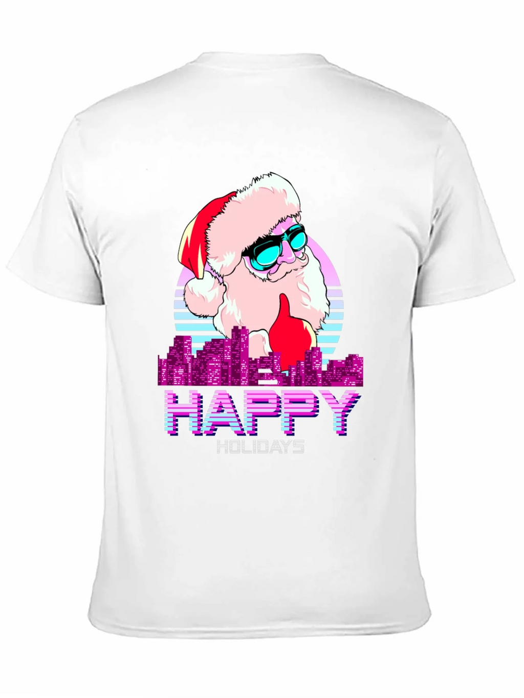Cool Santa Happy Holidays T-Shirt product image 10