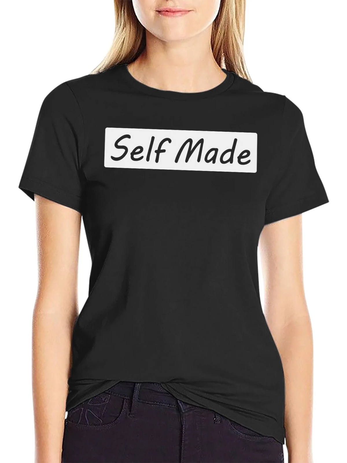 Self Made T-Shirt - Black Casual Tee product image 2