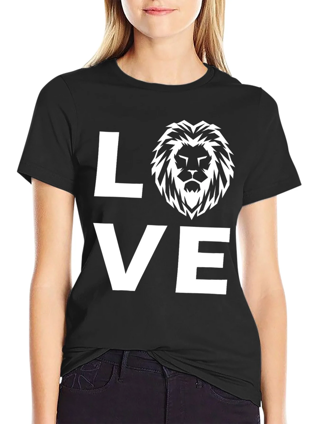 Lion Head Graphic Tee - Love Shirt product image 2