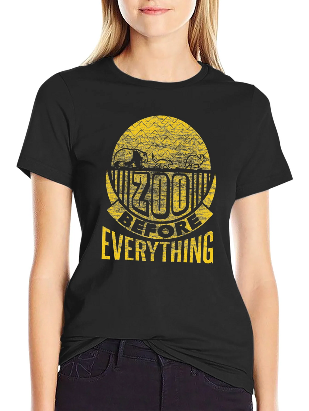 Zoo Before Everything Black Graphic Tee product image 2