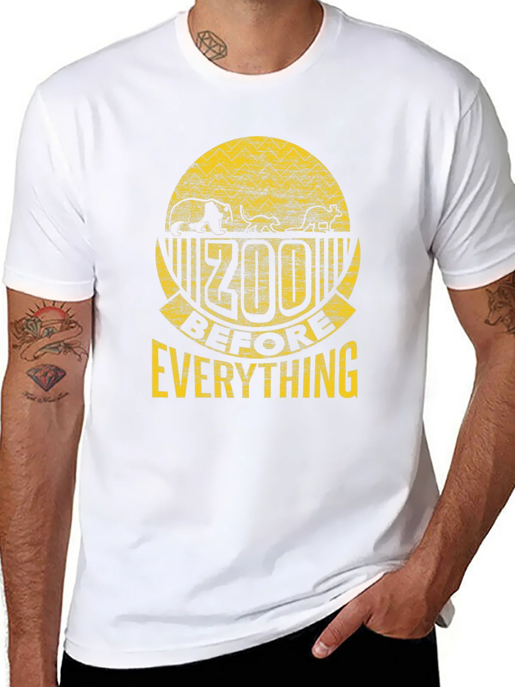 Zoo Before Everything Black Graphic Tee product image 7