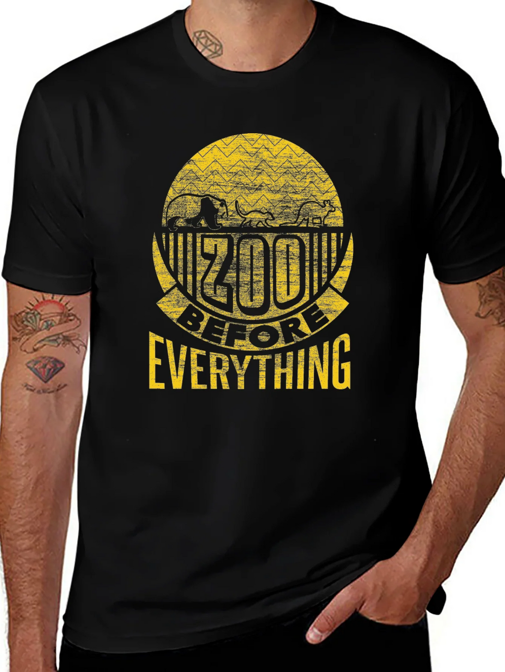 Zoo Before Everything Black Graphic Tee product image 1