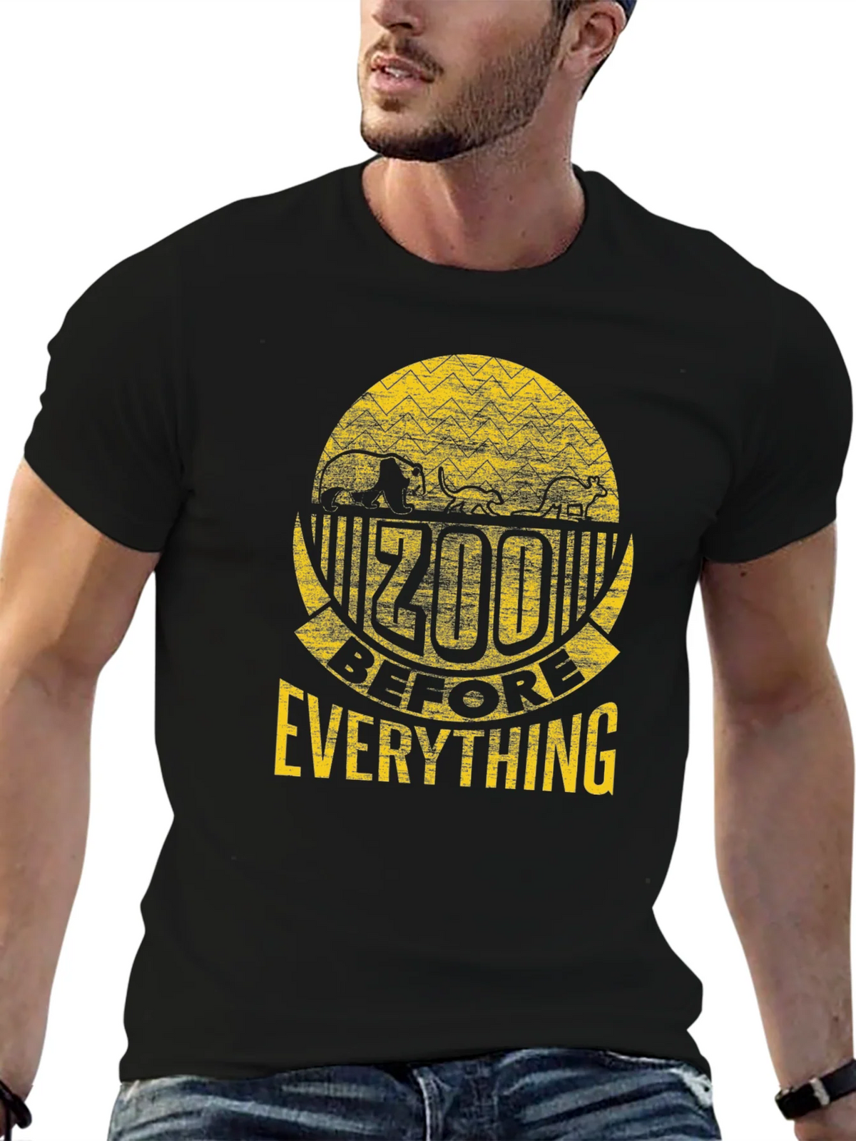 Zoo Before Everything Black Graphic Tee product image 6