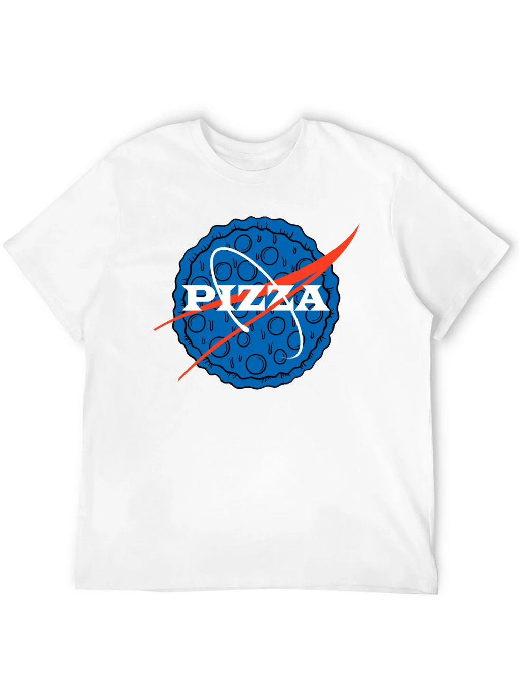 Pizza NASA Logo Mens Graphic Tee product image 10